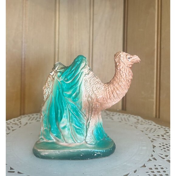Vintage Chalkware Camel Figurine Nativity Animal Christmas Manger Hand Painted - Picture 4 of 6